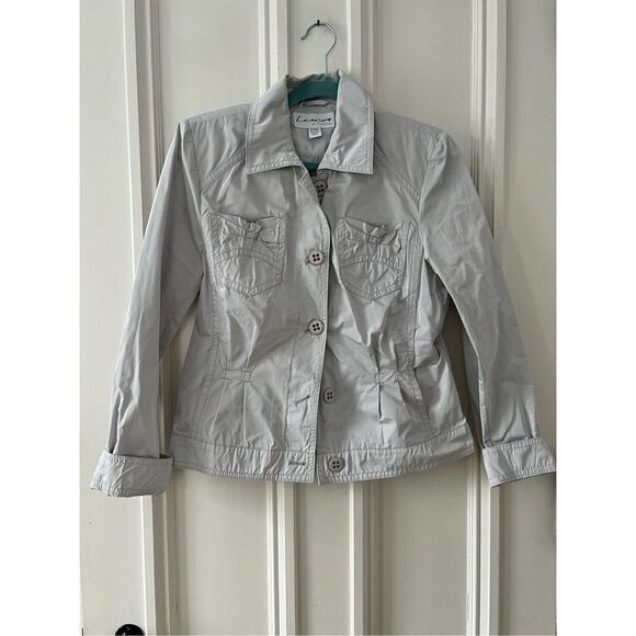 Luca Di Forenze beige polyester lightweight blazer  S - Picture 1 of 4